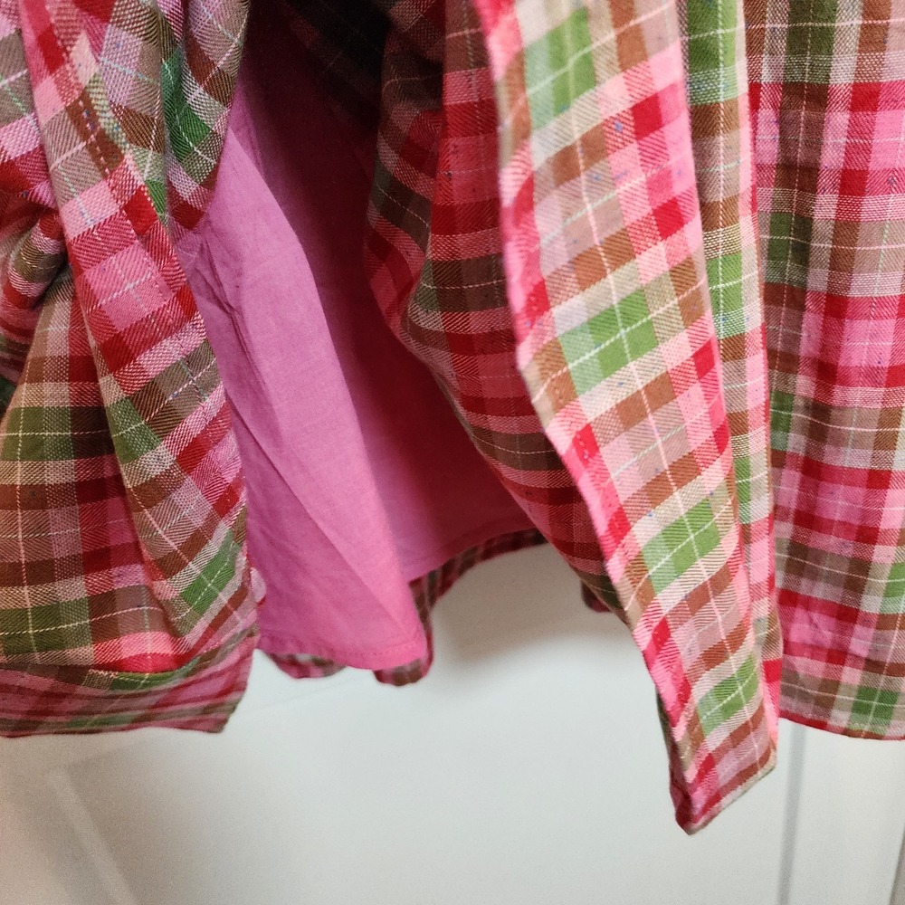 Ivy City Alice Dress L Rosewood Tartan Plaid Bow Smocked Coquette Holiday Preppy - Picture 10 of 15